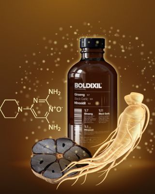 شامبو مينوكسديل والثوم الأسود لعلاج تساقط الشعر 150 مل 